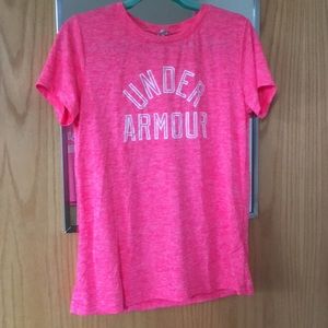 NWOT Under Armour pink workout shirt
